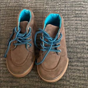 Boys shoes size 7 suede like material